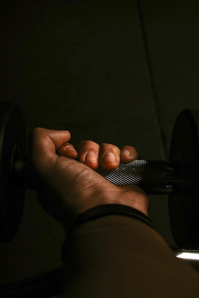 Person training with proper form